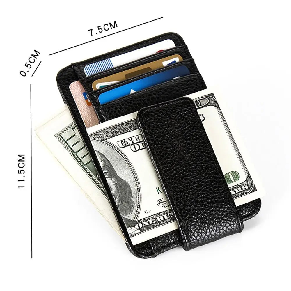 UltraSlim Money Clip – Magnetic Credit Card Holder Wallet