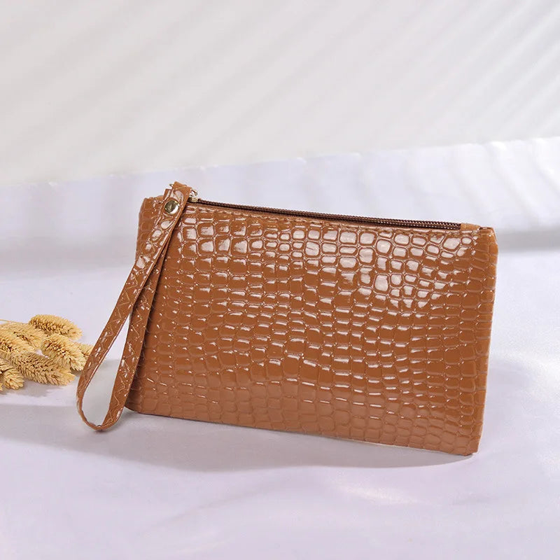 Crocodile Wallet for Women Coin Purse - New Fashion Small Wrist Bag