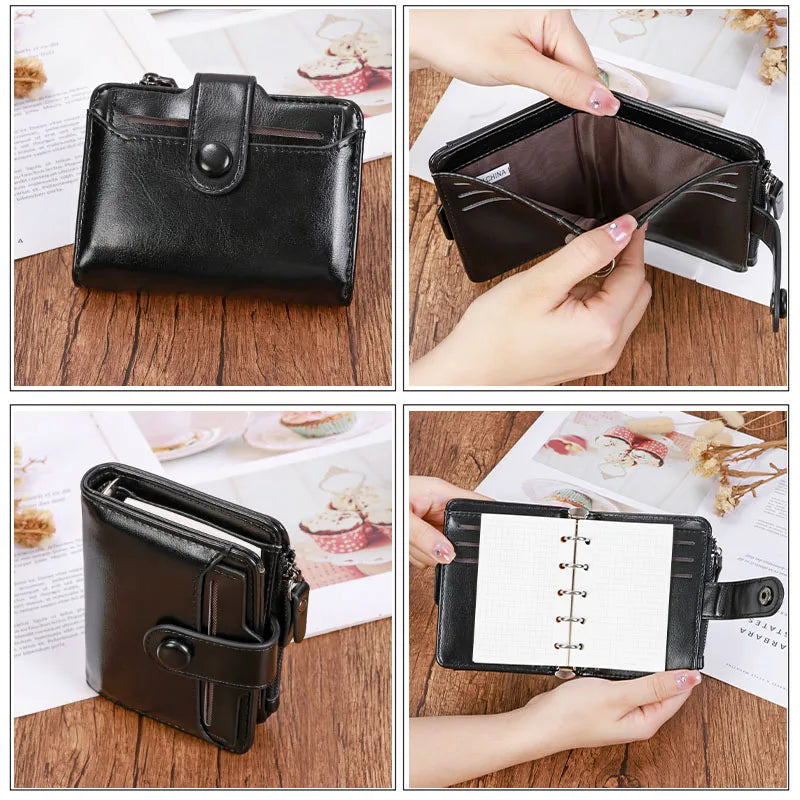 Wallet Turned Regular M5/A8 Size Rings Planner Mini Techo with 15 MM Rings Organizer Journey Diary Portable Notebook