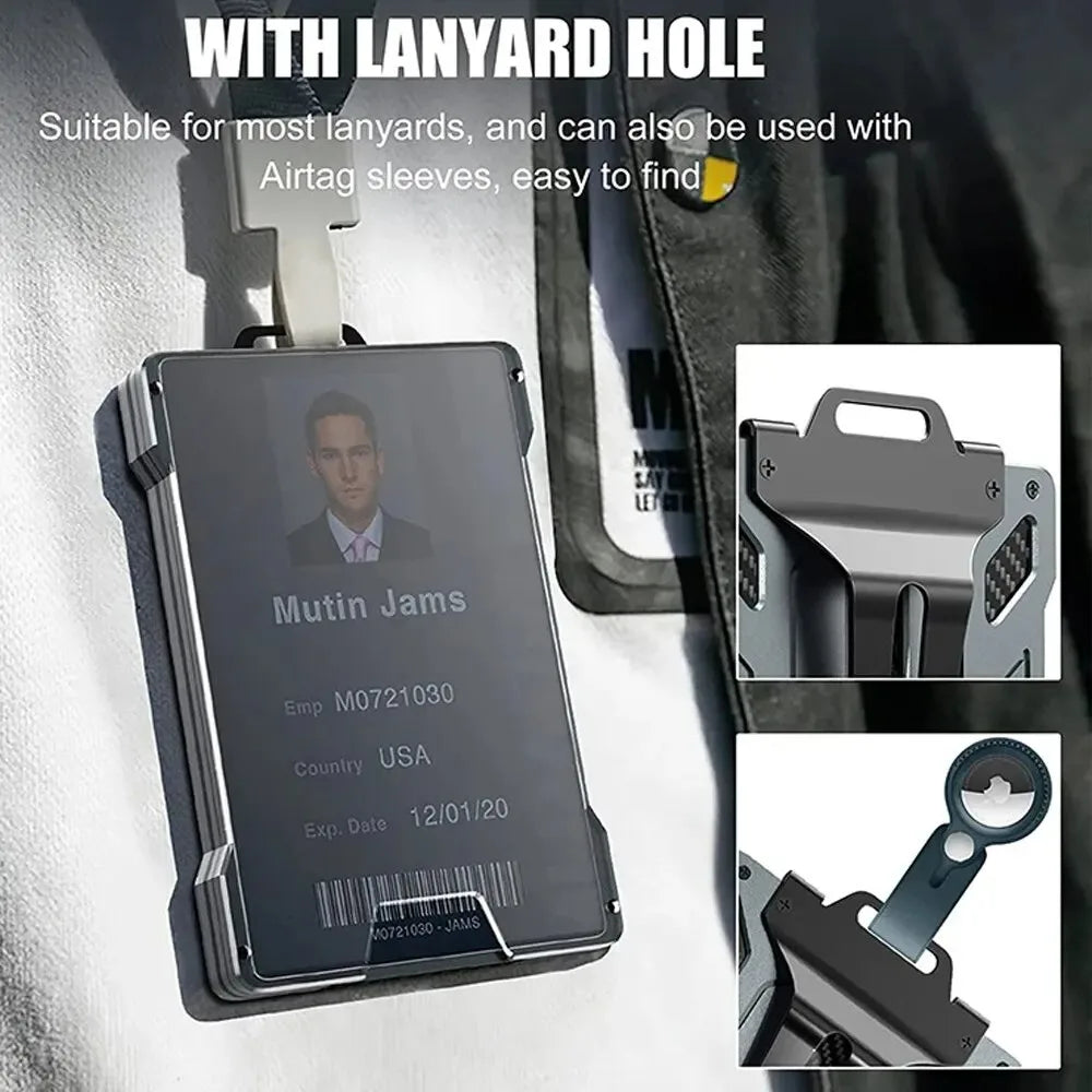 Transparent Card Holder – RFID Anti-theft Brush for Men