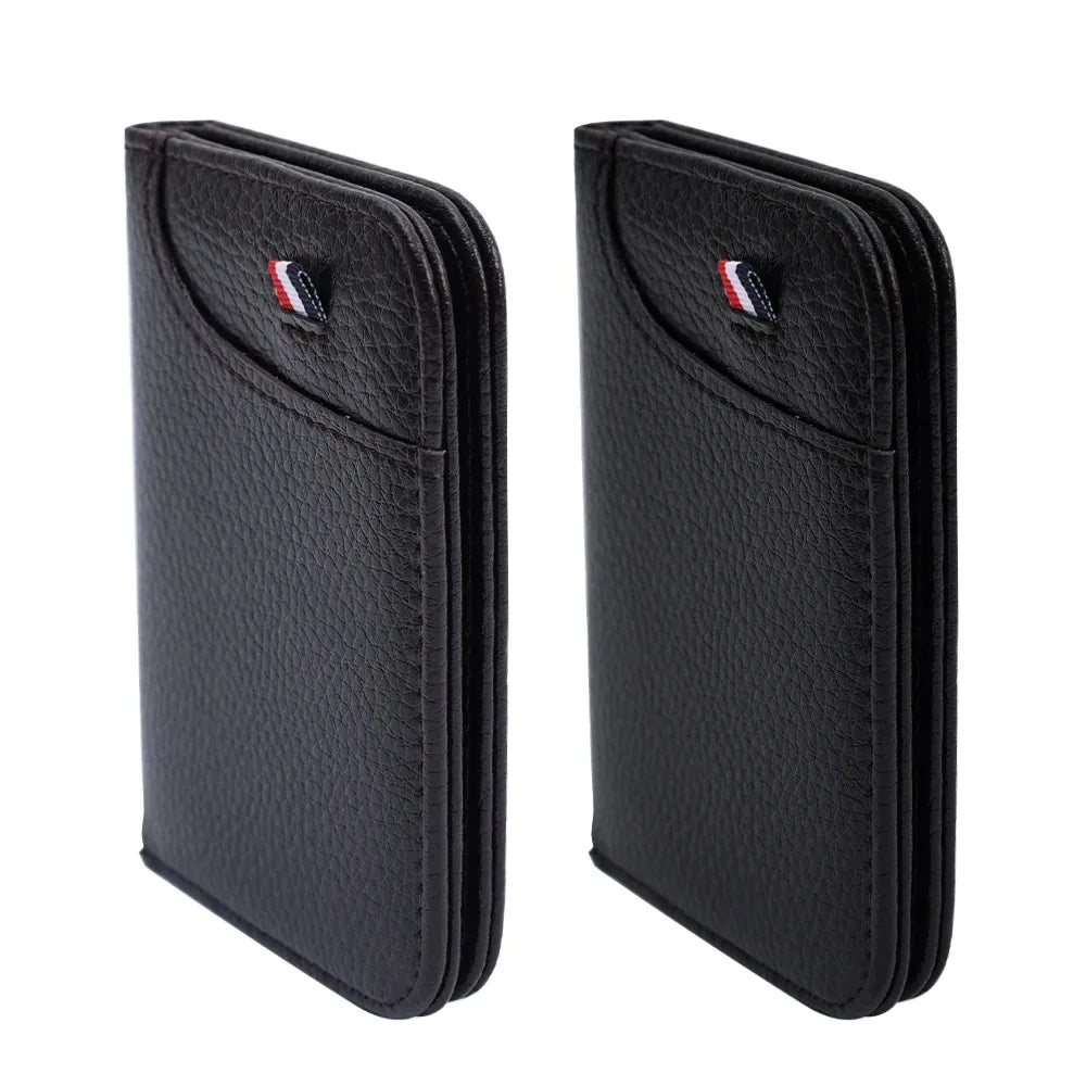 Portable Super Slim Soft Wallet – PU Leather Mini Credit Card Holder for Men