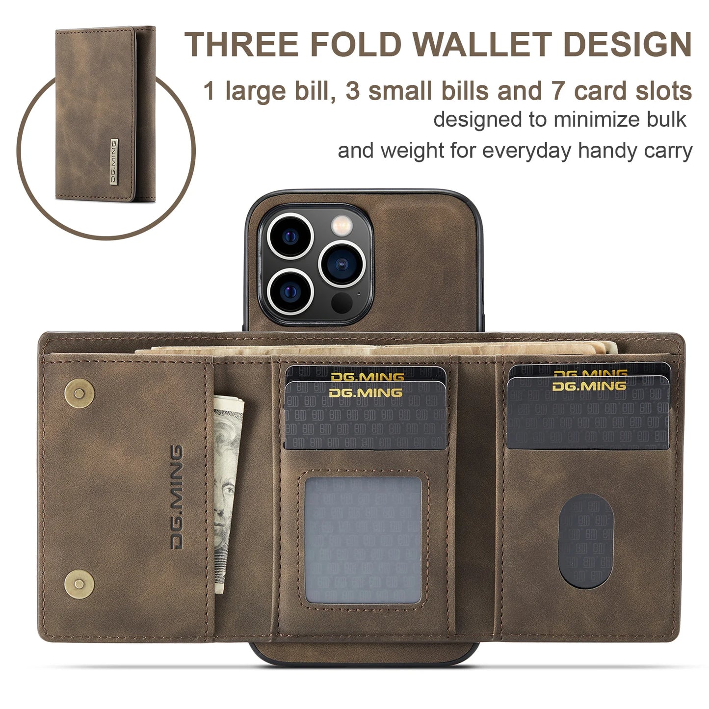 MagnaCase Wallet – Magnetic Leather Card Holder for iPhone