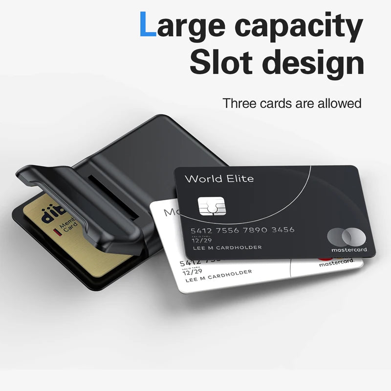 SlimMag Metal Wallet – Universal Magnetic Card Holder for All Phones