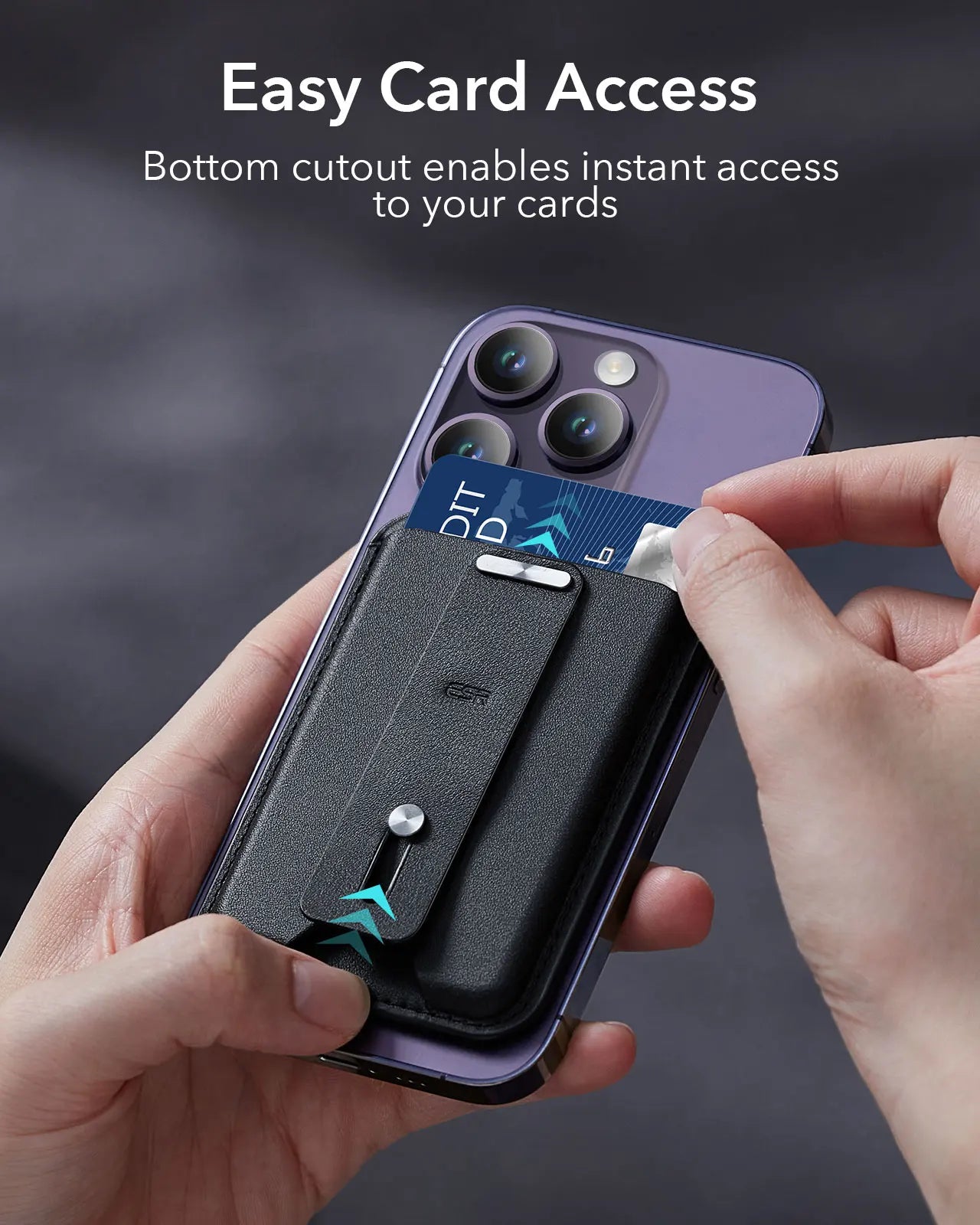 HaloLock Magnetic Wallet – Smart Card Storage Case for iPhone