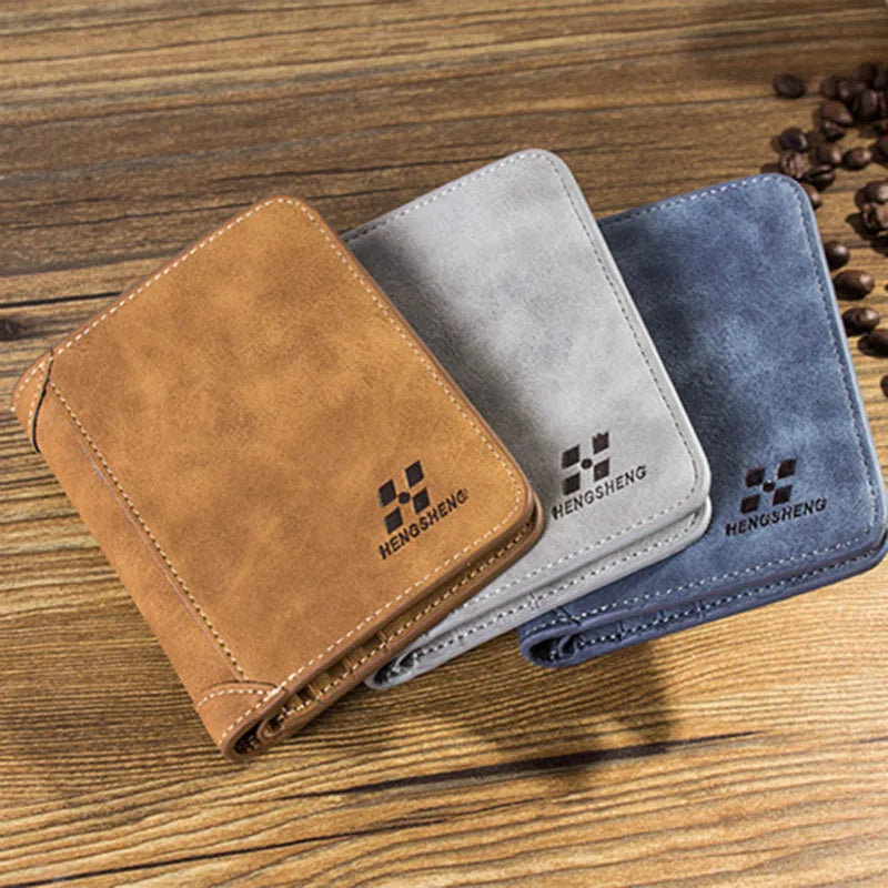 MetroFold Leather Wallet – Slim Business Bifold for Men