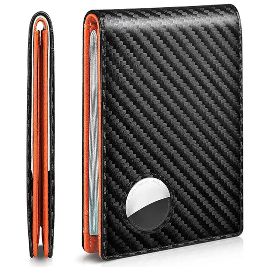 AeroTag Carbon Fiber Wallet – RFID Luxury Men’s Minimalist Wallet