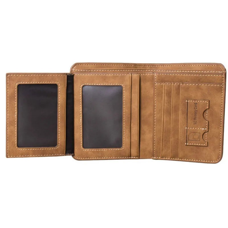 MetroFold Leather Wallet – Slim Business Bifold for Men