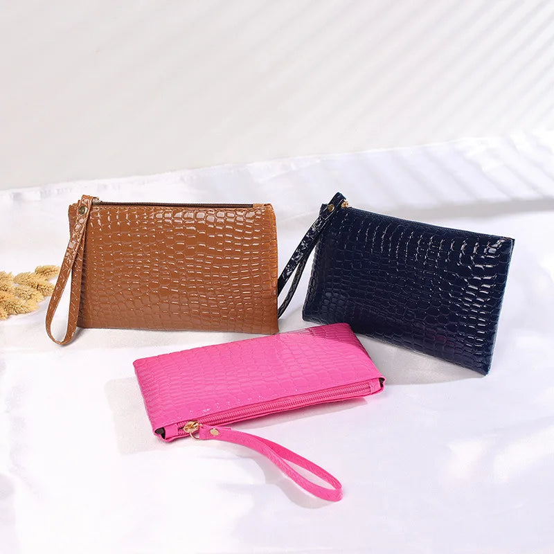 Crocodile Wallet for Women Coin Purse - New Fashion Small Wrist Bag